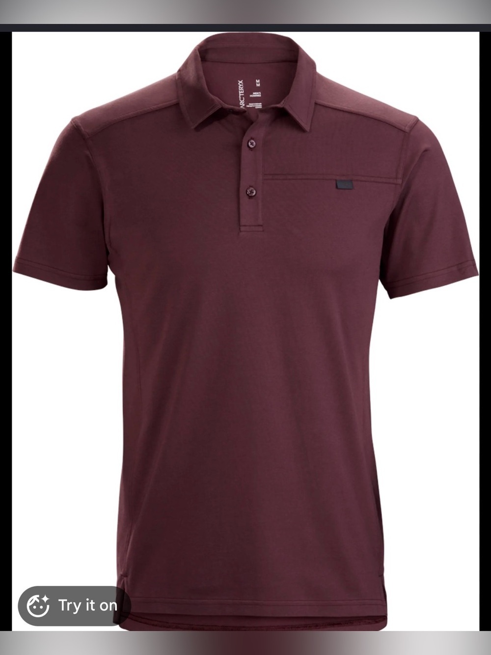 Arc’teryx Captive Performance Polo Shirt Ultima Burgundy , XL